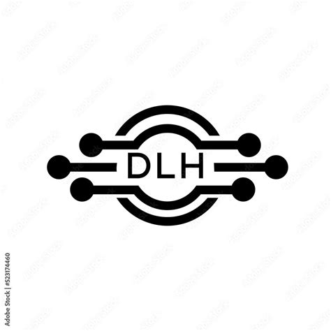 Vecteur Stock DLH letter logo. DLH best white background vector image ...