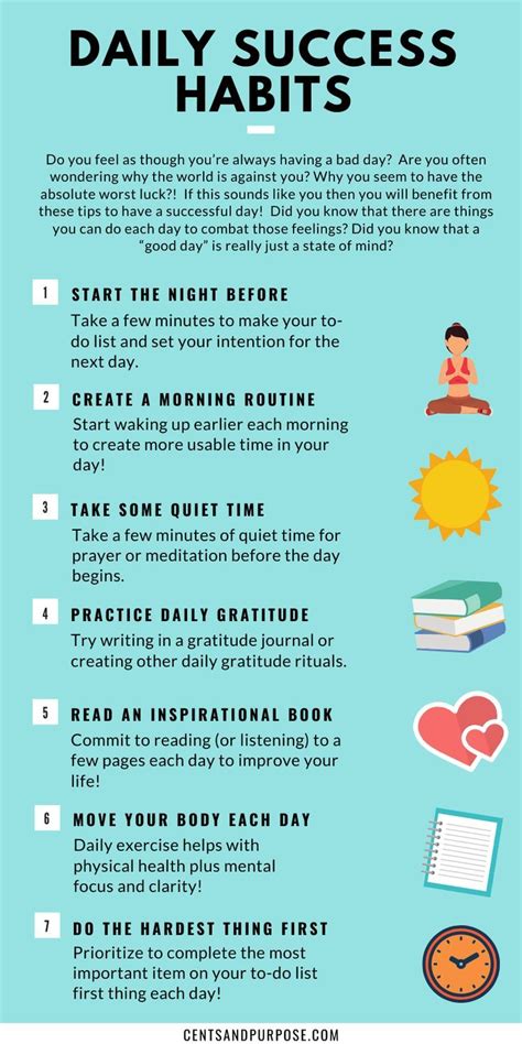 7 Habits You Need To Create To Have A Successful Day | Success habits ...