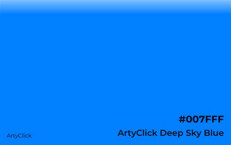 ArtyClick Deep Sky Blue Color | ArtyClick