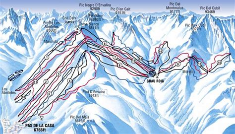 Pas de la Casa Piste Map – Free downloadable piste maps.