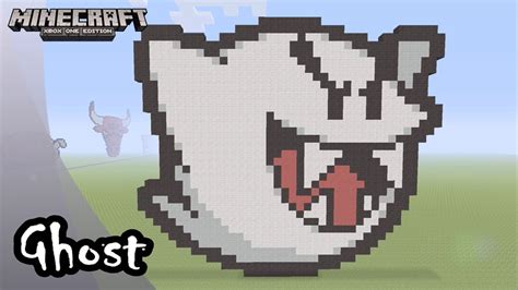 Minecraft: Pixel Art Tutorial and Showcase: Halloween Ghost (Mario ...