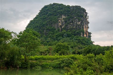 The Famous Landscape of Karst Peaks in Yangshuo Stock Photo - Image of ...