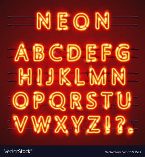 Ammettere reazione consumatore neon letter lights font Mela recluta ...