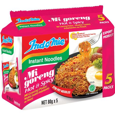 Indomie Hot & Spicy Noodles 5 Pack | BIG W