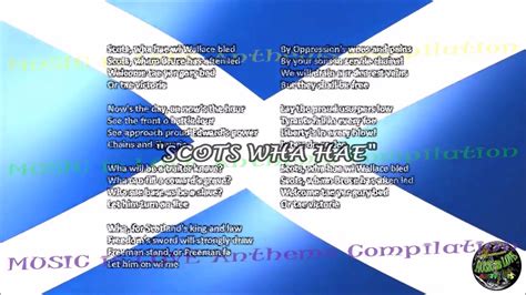 SCOTS WHA HAE with music, vocal and lyrics Scottish w/English ...