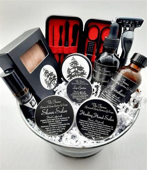 Men's Deluxe Natural Skincare Gift Basket Birthdays - Etsy