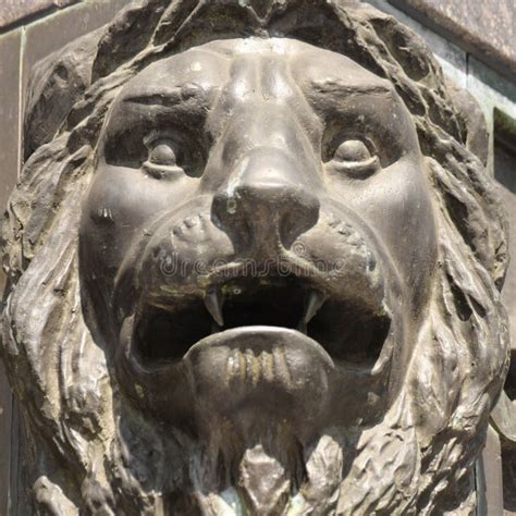 Sculpture of a Lion As a Symbol of Strength Stock Image - Image of ...