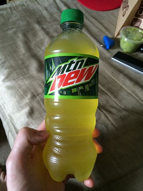 this Mountain Dew was bottled in a clear bottle. : r/mildlyinteresting