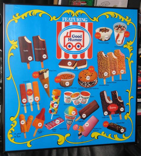 Good Humor Ice Cream Truck Menu (1980s) | WishItWas1984 | Flickr