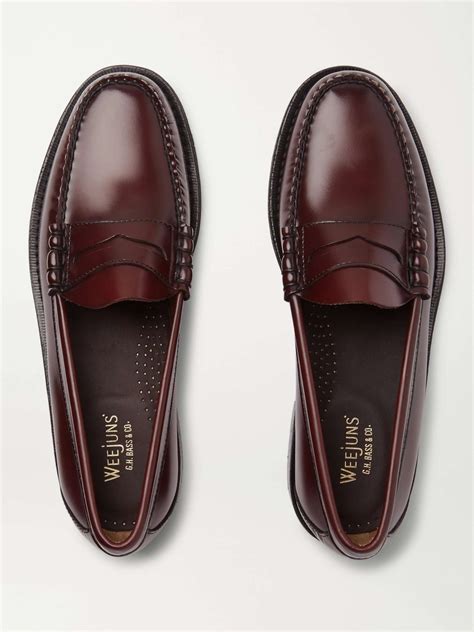 G.H. BASS & CO. Weejuns Heritage Larson Leather Penny Loafers for Men ...