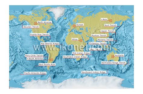 Earth > geology > ocean trenches and ridges image - Visual Dictionary