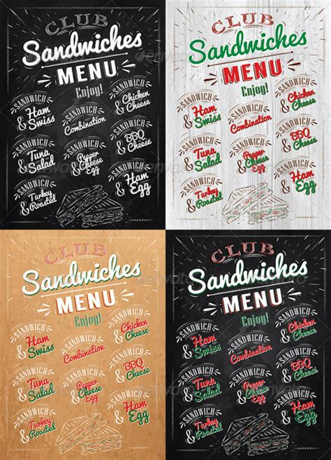 22+ Sumptuous Sandwich Menu Designs - PSD, AI | Free & Premium Templates