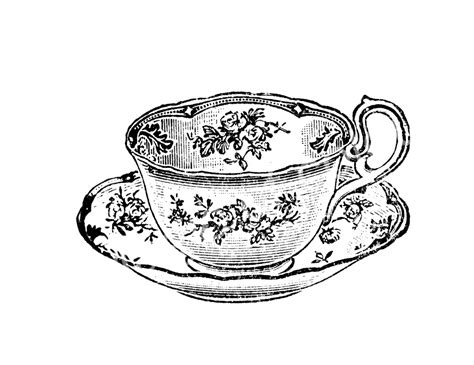 Vintage Tea Cup Clipart - Clip Art Library | Teapot tattoo, Tea cup ...