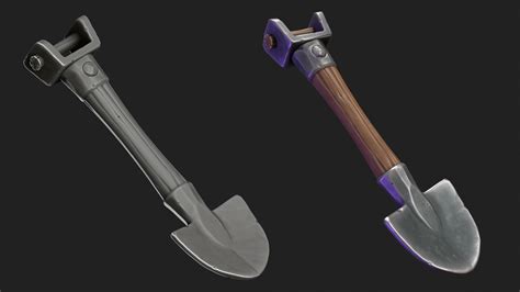 IceCrystal Art - Game Art : Stylized Shovel