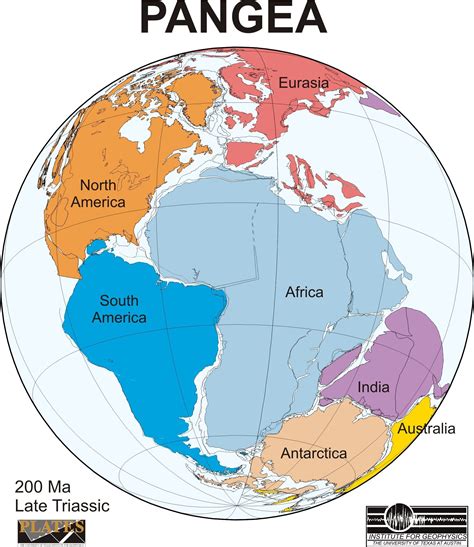 Pangaea_continents-8 | Geography map, Geology, Pangea