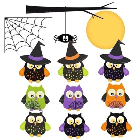 Items similar to Halloween Owl Clip Art Halloween Clipart on Etsy ...