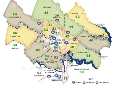 Richmond Va On Us Map - Map