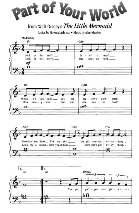 Disney Piano Sheet Music | Easy and Fun Songs to Play