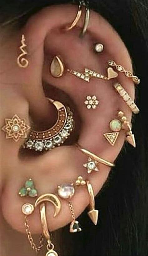 Ear Piercings for Cartilage Earring, Tragus Stud ... | Ear jewelry ...