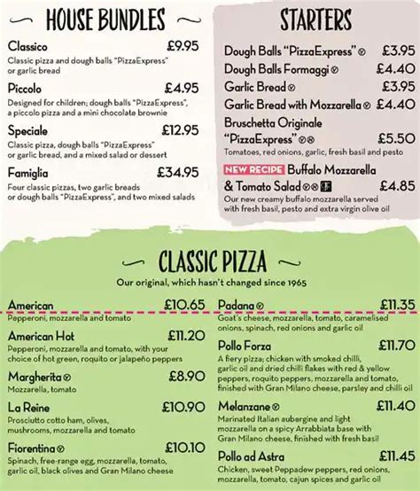 Pizza Express Menu, Menu for Pizza Express, Highgate, London - Zomato UK