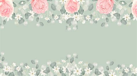 Pink And Green Flower Wallpaper