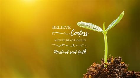 MUSTARD SEED FAITH - YouTube