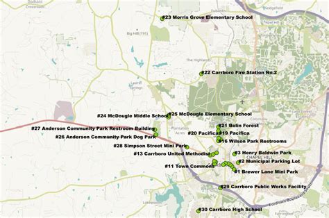 Location Map | Carrboro, NC - Official Website