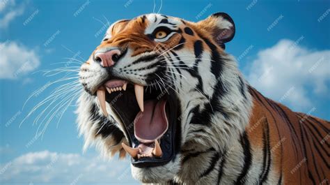 Premium AI Image | Sumatran Tiger Roaring