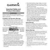 Garmin Nuvi 255W - Automotive GPS Receiver Manual