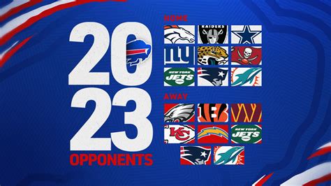 Bills' opponents for 2023 season finalized