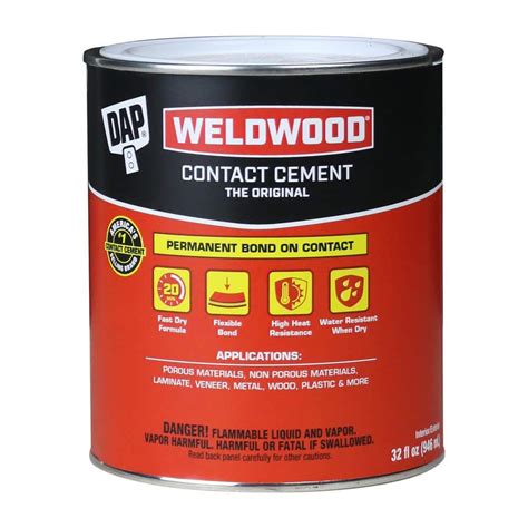 DAP Weldwood 32 fl. oz. Original Contact Cement 00272 - The Home Depot