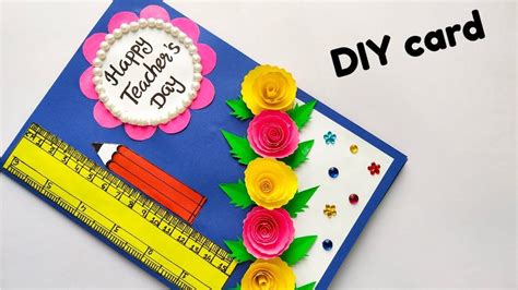 DIY Teacher's Day Card/ Handmade Teacher's Day Card/ Easy card making ...