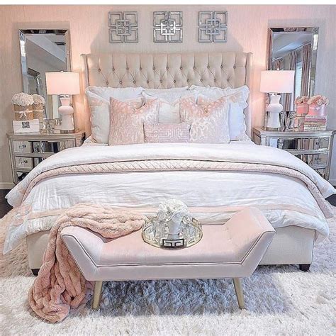 Glam Pink Bedroom Decor