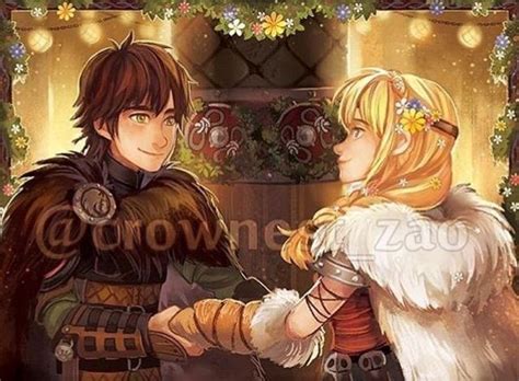 Hiccup and Astrid wedding | How train your dragon, How to train dragon ...