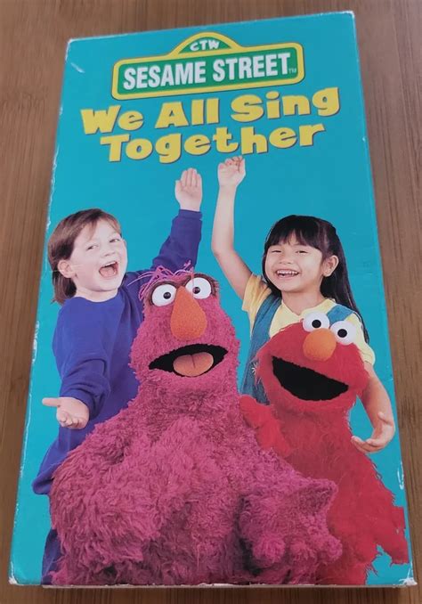 Sesame Street We All Sing Together Vhs Sony