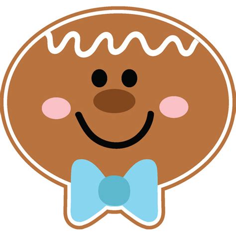 Gingerbread Man Face Svg, Christmas Svg, Winter Svg, Santa S - Inspire ...