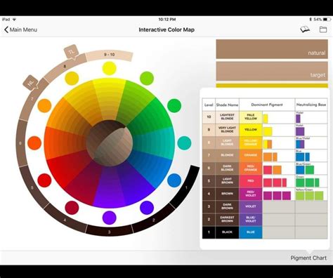 the hair colour wheel is a hair colour chart that determines which ...