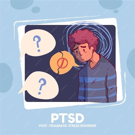 Free Vector | Hand drawn ptsd illustration