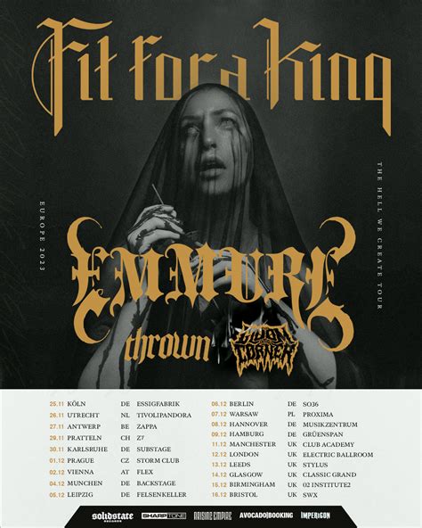 Fit For A King - Tour 2023 - Tickets jetzt auf MoreCore.de