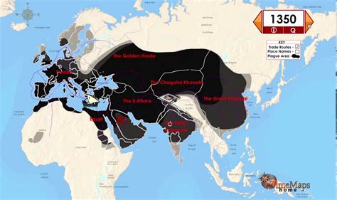 The Black Death Interactive History Map - YouTube