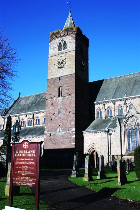 Dunblane Cathedral in central Scotland dates from the 13th century.