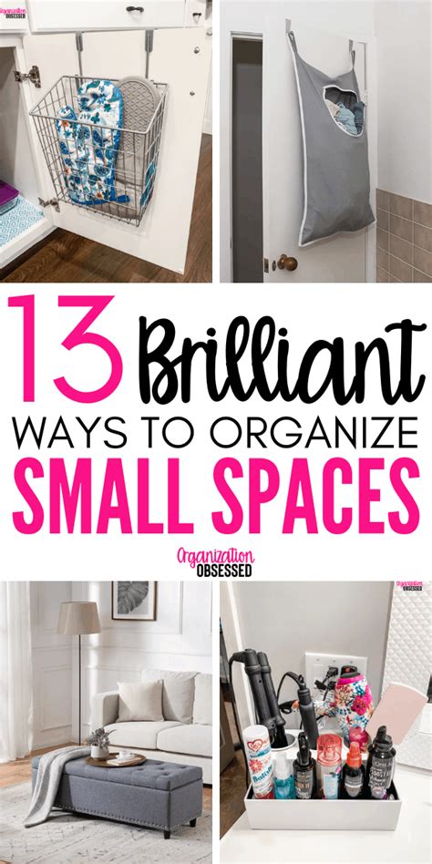 13 BRILLIANT WAYS TO ORGANIZE SMALL SPACES - Organization Obsessed