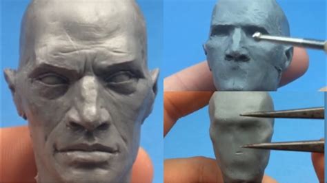 How To Sculpt A Face With Clay - YouTube