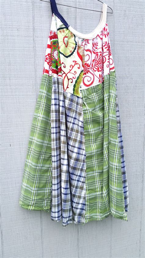 summer Upcycled clothing / Patchwork Dress / Funky Tunic Dress | Me ...