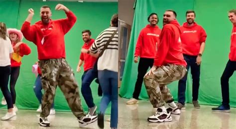 Travis Kelce Dancing And Twerking At Charity Event