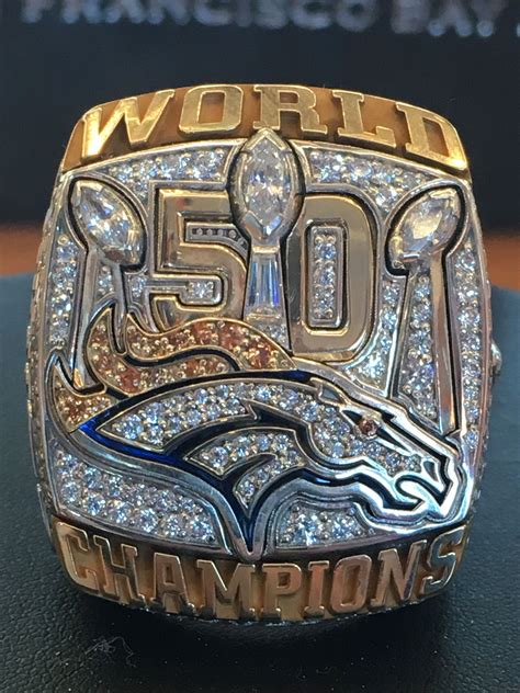 Denver Broncos Super Bowl Ring | Super bowl rings, Denver broncos super ...