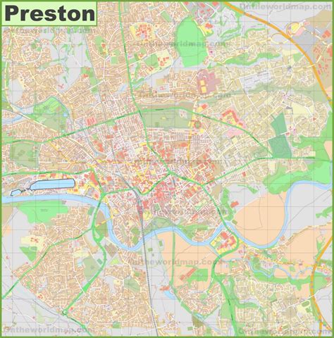 Preston Town Centre Map