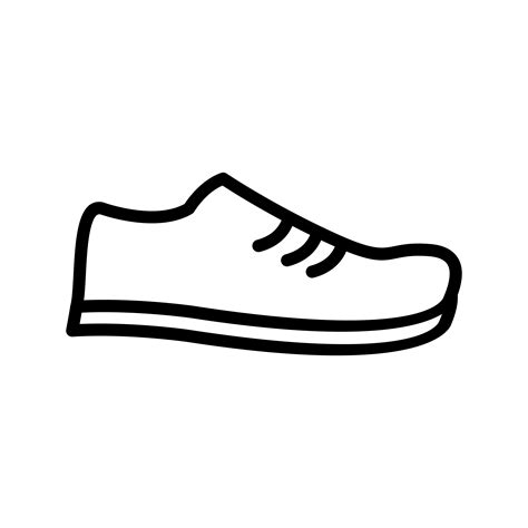 Shoe Line Black Icon 548125 Vector Art at Vecteezy