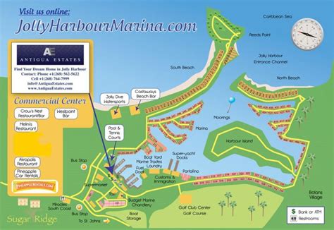 Antigua & Jolly Harbour Map | Antigua Estates