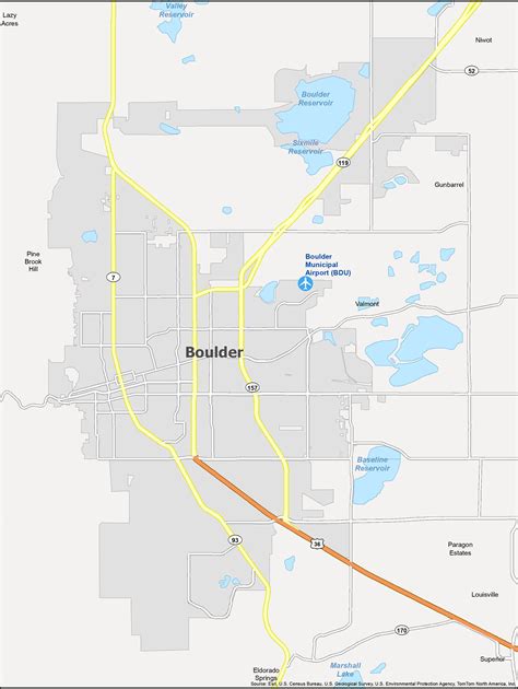 Boulder Colorado Map - GIS Geography